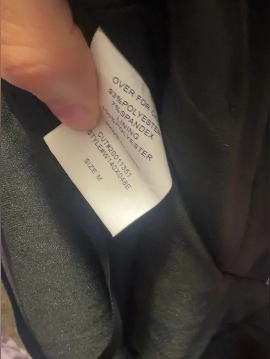 Black Sequin V-Front Party Dress with Iridescent Stripes Windsor - Picture 3 of 3